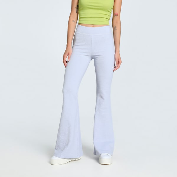 DARE TO Textured Flared Women's Leggings, Cool Weather, extralarge-IND