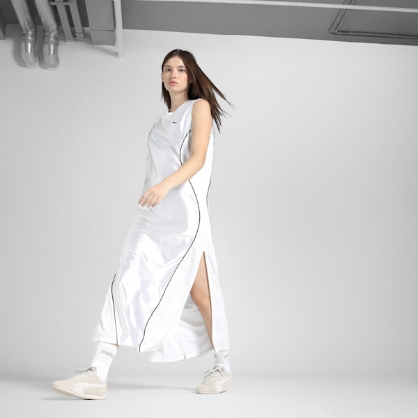DARE TO Jer-she Women's Relaxed Fit Dress, PUMA White, extralarge-IND