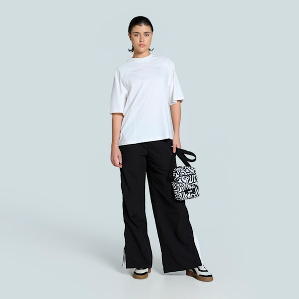 DARE TO Women's Oversized Tee, PUMA White, extralarge-IND