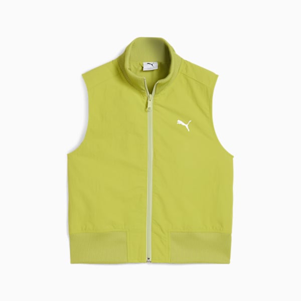 DARE TO Women's Full-Zip Woven Vest, Sea Kelp, extralarge