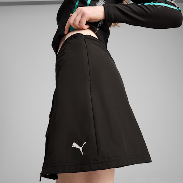 Falda tejida con cremallera DARE TO para mujer, PUMA Black, extralarge