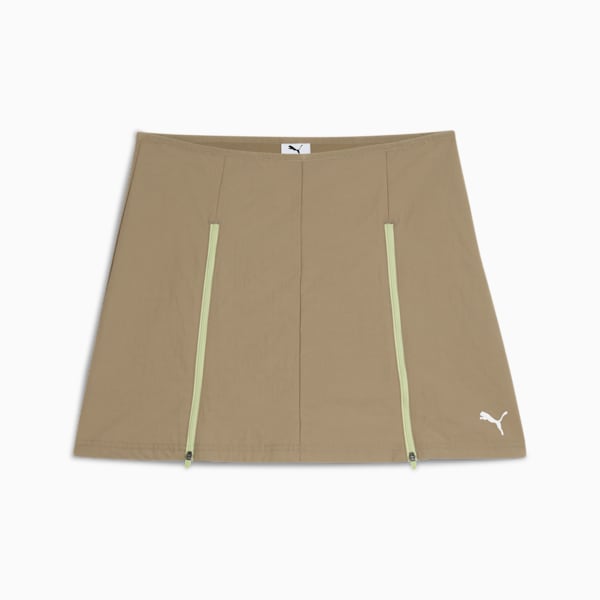 DARE TO Women's Zip-Off Woven Skirt, Velvet Moss, extralarge