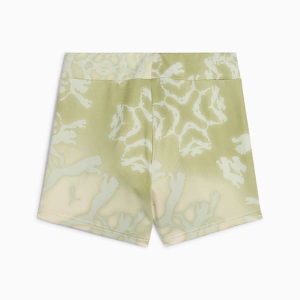 Shorts cortos estampados DARE TO 7cm para mujer, Pistachio Green-AOP, extralarge