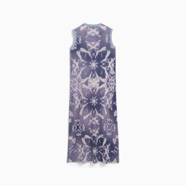DARE TO Women's Mesh Column Dress, Cool Weather-AOP, extralarge