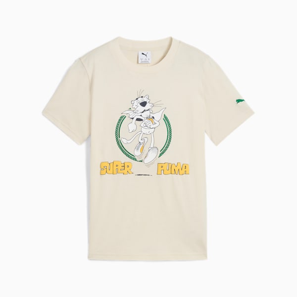 SUPER PUMA Big Kids' Graphic Tee I, Alpine Snow, extralarge