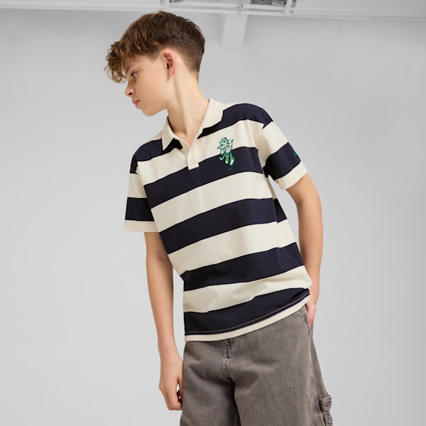 Playera polo SUPER PUMA para adolescentes, Alpine Snow, extralarge
