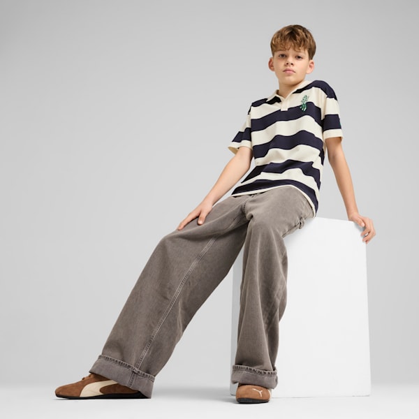 SUPER PUMA Big Kids' Polo, Alpine Snow, extralarge