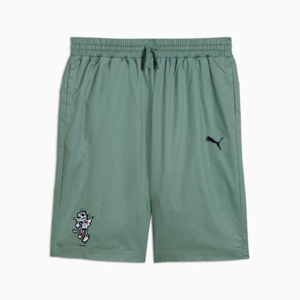 Shorts tejidos para niños grandes SUPER PUMA, Green Moon, extralarge