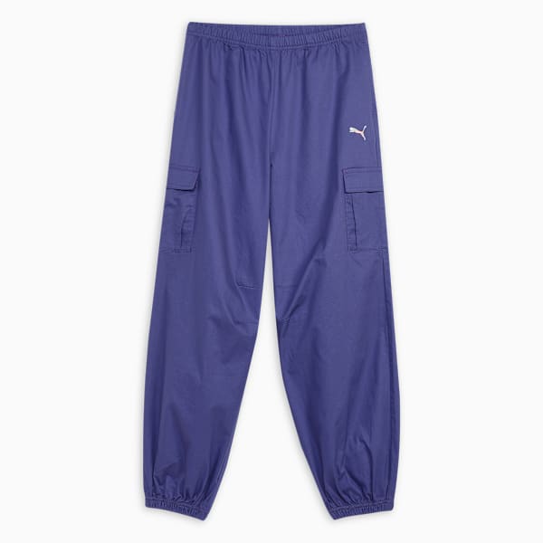 BUTTERFLY VIBE Youth Relaxed Fit Cargo Pants, Blue Crystal, extralarge-IND
