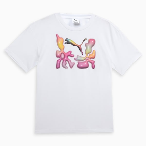 Graphics Youth Relaxed Fit Tee, PUMA White, extralarge-IND