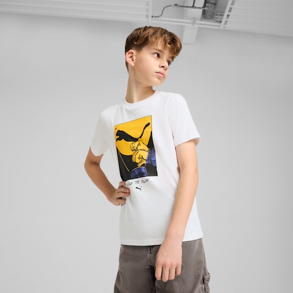 Graphics Big Kids' Tee II, PUMA White, extralarge