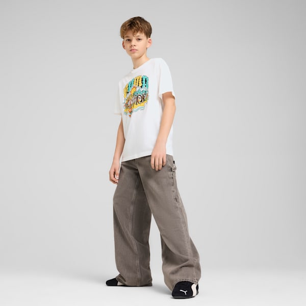 Big Kids' Graphics Tee III, PUMA White, extralarge