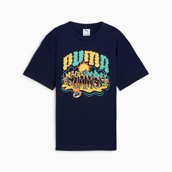 Playera Graphics III juvenil, New Navy, extralarge