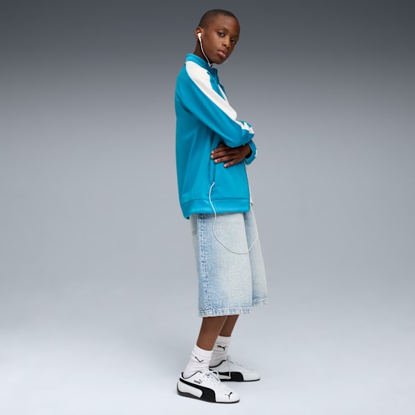 T7 ALWAYS ON Big Kids' Track Jacket, Tropical Blue, extralarge