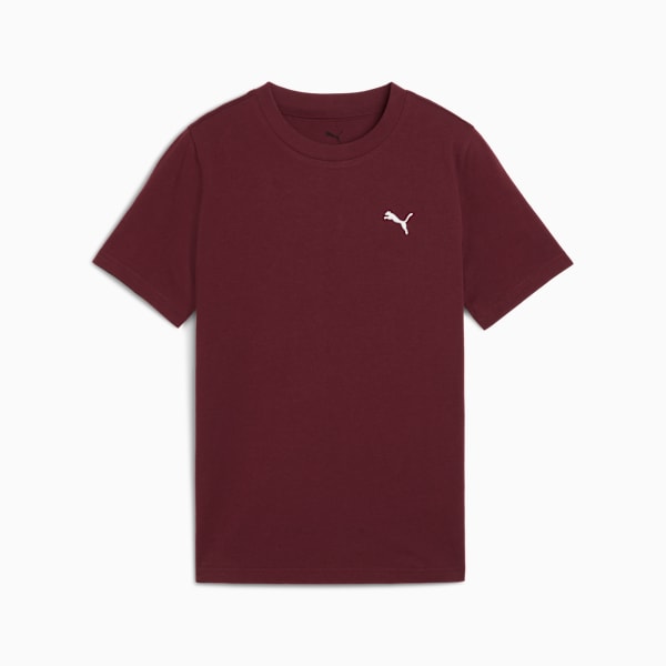 Wardrobe Essentials Boys' Cotton Tee, Ruby Shimmer, extralarge-IND
