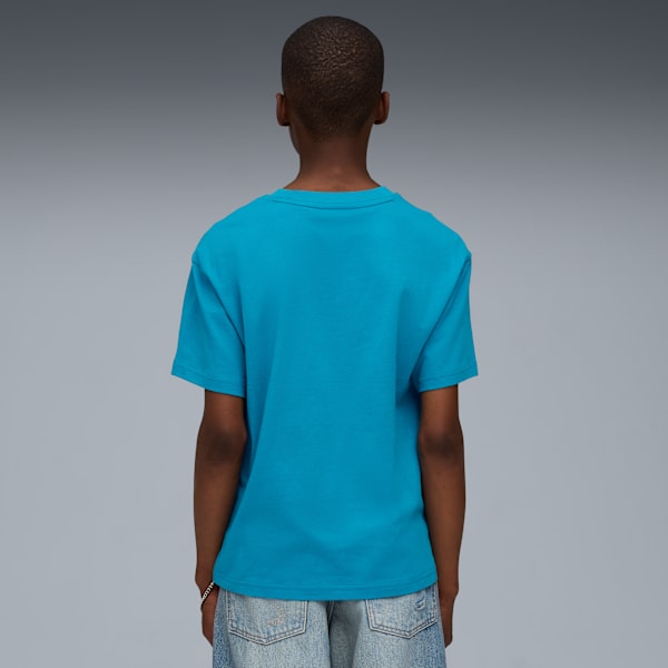 WARDROBE ESS Boxy Tee Youth, Tropical Blue, extralarge-GBR