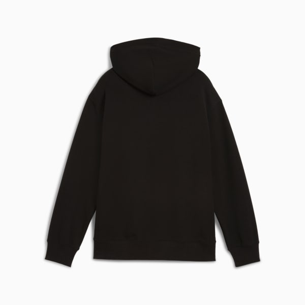 Wardrobe Essentials Relaxed Hoodie Youth, PUMA Black, extralarge-GBR