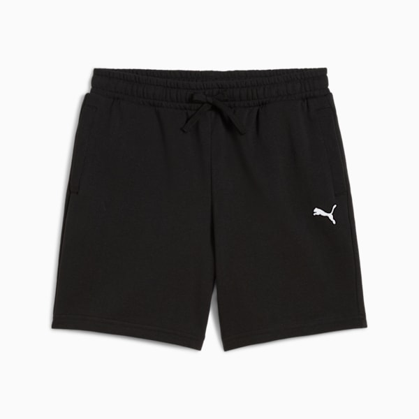 Wardrobe Essentials Big Kids' Relaxed Shorts, PUMA Black, extralarge