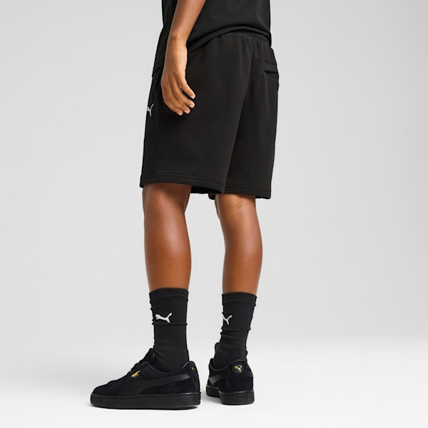Wardrobe Essentials Big Kids' Relaxed Shorts, PUMA Black, extralarge