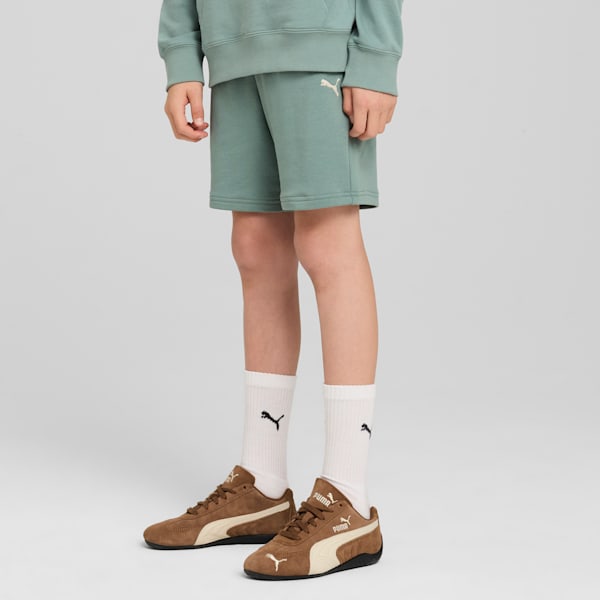 Shorts relajados para niños grandes Wardrobe Essentials, Green Moon, extralarge
