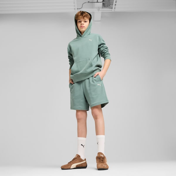 Shorts relajados para niños grandes Wardrobe Essentials, Green Moon, extralarge