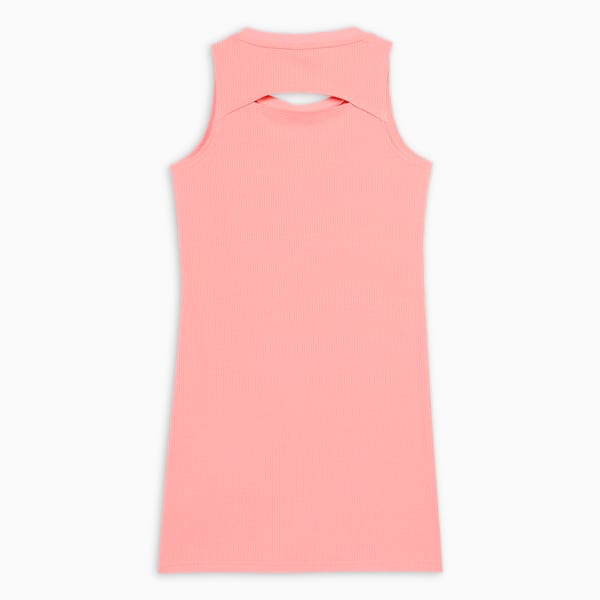 BUTTERFLY VIBE Youth Slim Fit Ribbed Tank Dress, Pink Fruit, extralarge-IND