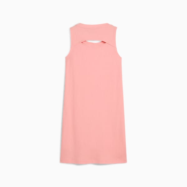 BUTTERFLY VIBE Big Kids' Ribbed Tank Dress, Pink Fruit, extralarge