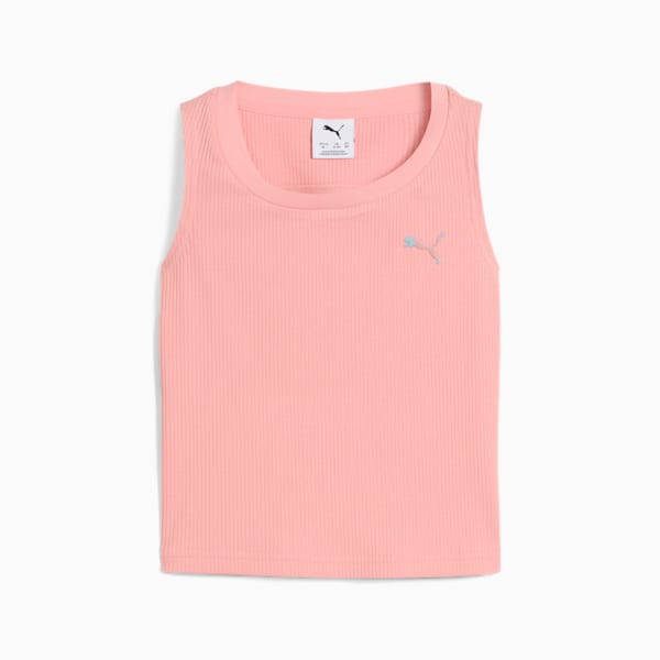 BUTTERFLY VIBE Big Kids' Ribbed Tank Top, Pink Fruit, extralarge