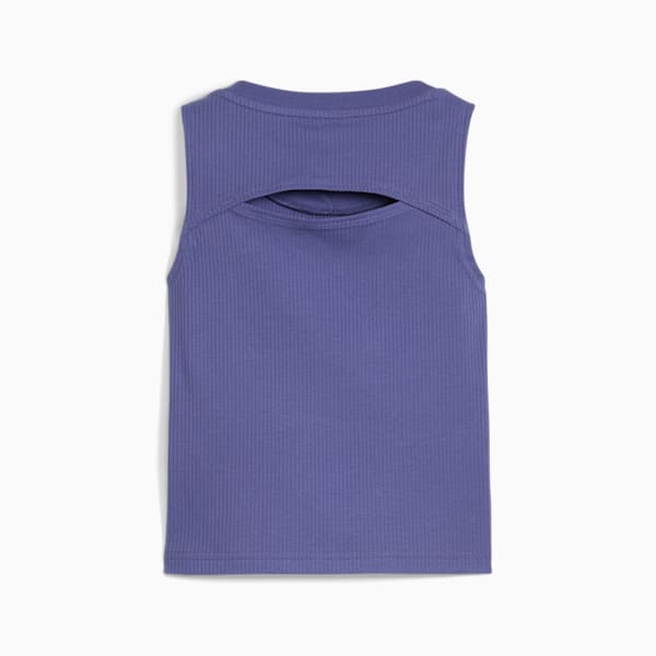 Playera sin mangas Butterfly Vibe juvenil, Blue Crystal, extralarge