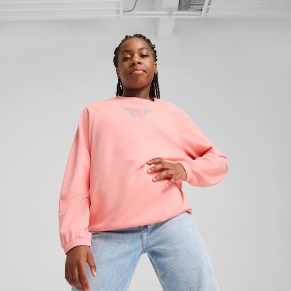 Sudadera Butterfly Vibe juvenil, Pink Fruit, extralarge