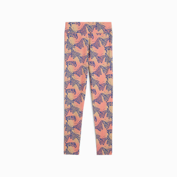 Legging taille haute BUTTERFLY VIBE Enfant et adolescent, Blue Crystal, extralarge
