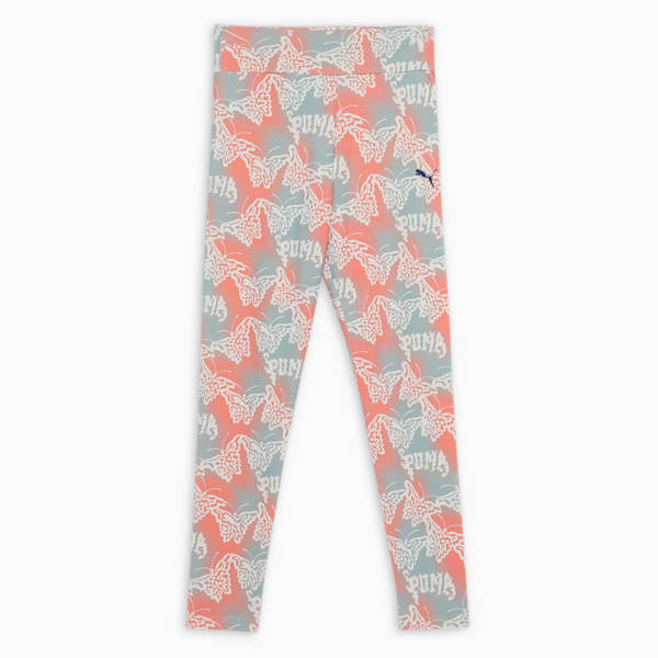 Butterfly Vibe Youth High Waist Leggings, Modern Mint, extralarge-IND