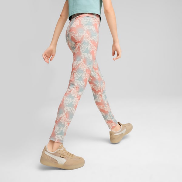 Mallón de tiro alto para niños grandes BUTTERFLY VIBE, Modern Mint, extralarge