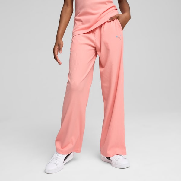 Pants Butterfly Vibe Rib para adolescentes, Pink Fruit, extralarge