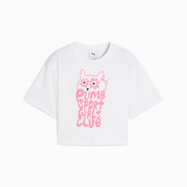 Graphics Big Kids' Short-Length Tee, PUMA White, extralarge