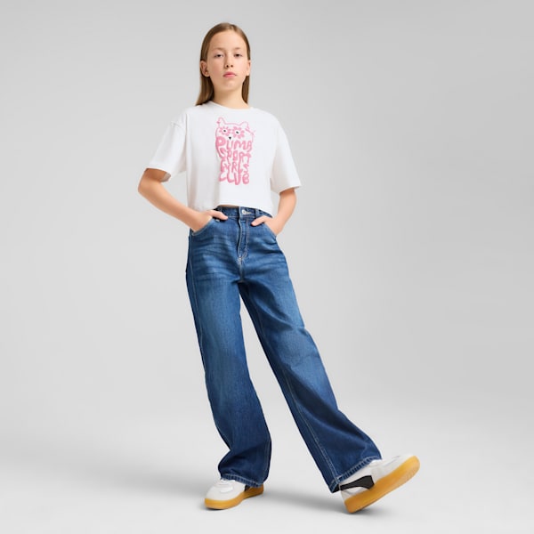 Graphics Big Kids' Short-Length Tee, PUMA White, extralarge