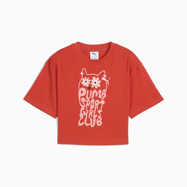 Graphics Big Kids' Short-Length Tee, Red Fire, extralarge