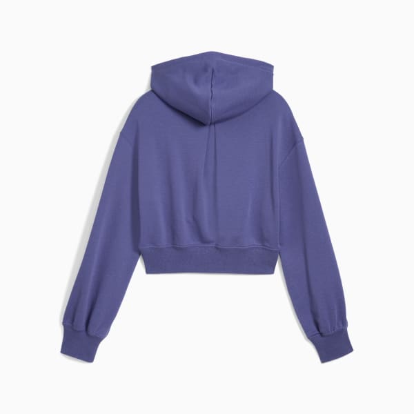 WARDROBE ESS Short Length Hoodie Youth, Blue Crystal, extralarge-GBR
