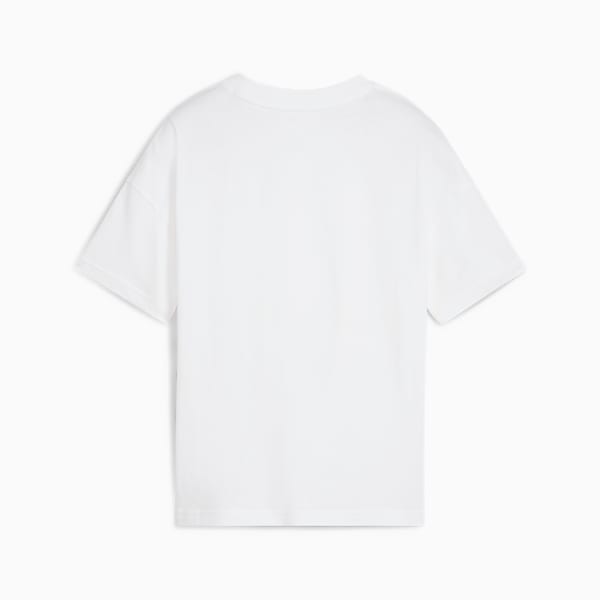 Wardrobe Essentials Big Kids' Relaxed Tee, PUMA White, extralarge