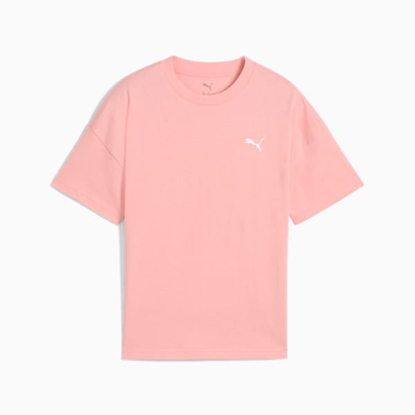Wardrobe Essentials Big Kids' Relaxed Tee, Pink Fruit, extralarge