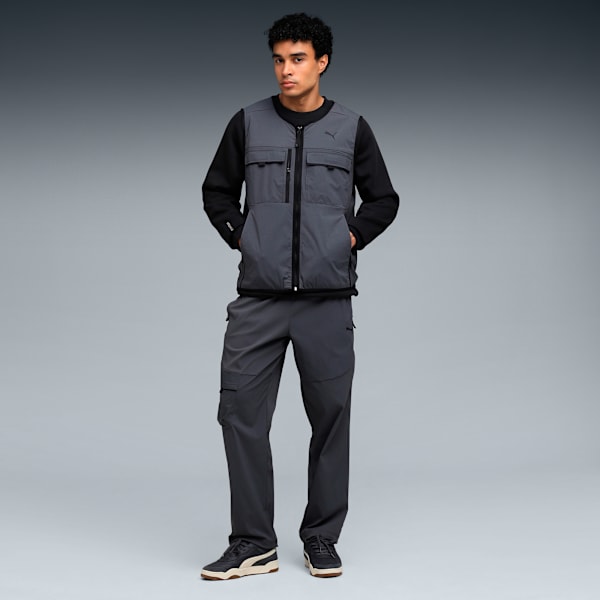 PUMATECH Men's Cargo Vest, Dusky Gray, extralarge-IND