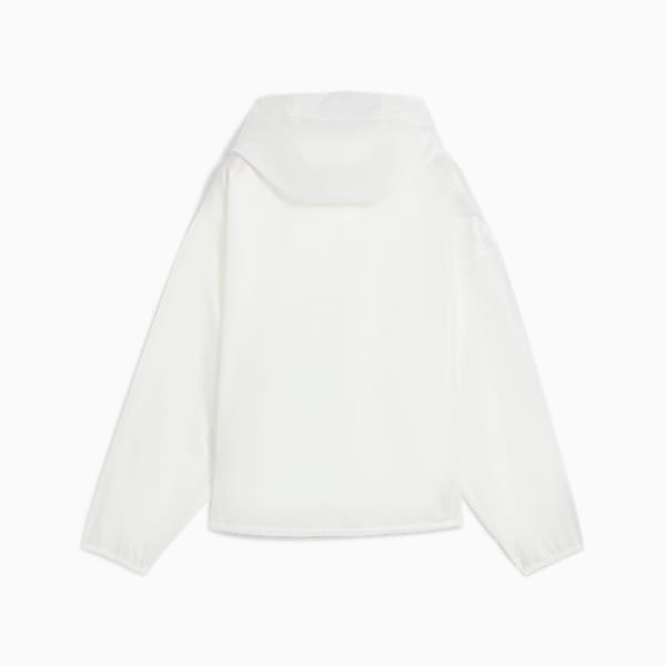 Wardrobe Essentials Women's Oversized Wind Jacket, PUMA White, extralarge