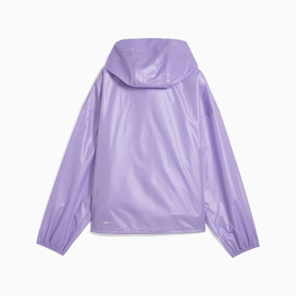 Wardrobe Essentials Women's Oversized Wind Jacket, Lavender Alert, extralarge