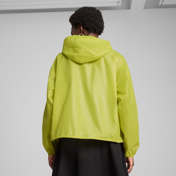 Wardrobe Essentials Women's Oversized Wind Jacket, Sea Kelp, extralarge