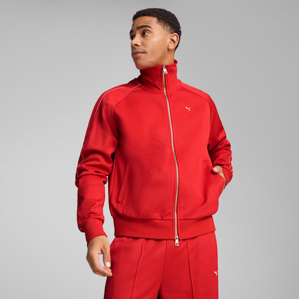 T7 Men's Track Jacket, For All Time Red, extralarge