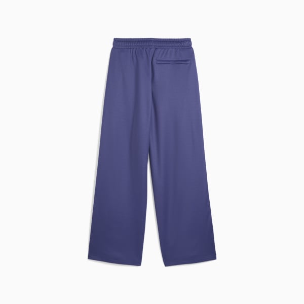T7 Women's Relaxed Track Pants, Blue Crystal, extralarge-IND