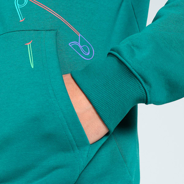 CLASSICS DRIP Graphic Men's Hoodie, Cold Green, extralarge-IND