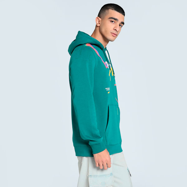 CLASSICS DRIP Graphic Men's Hoodie, Cold Green, extralarge-IND