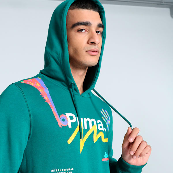 CLASSICS DRIP Graphic Men's Hoodie, Cold Green, extralarge-IND