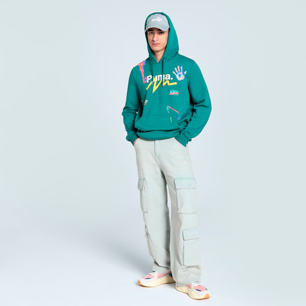 CLASSICS DRIP Graphic Men's Hoodie, Cold Green, extralarge-IND